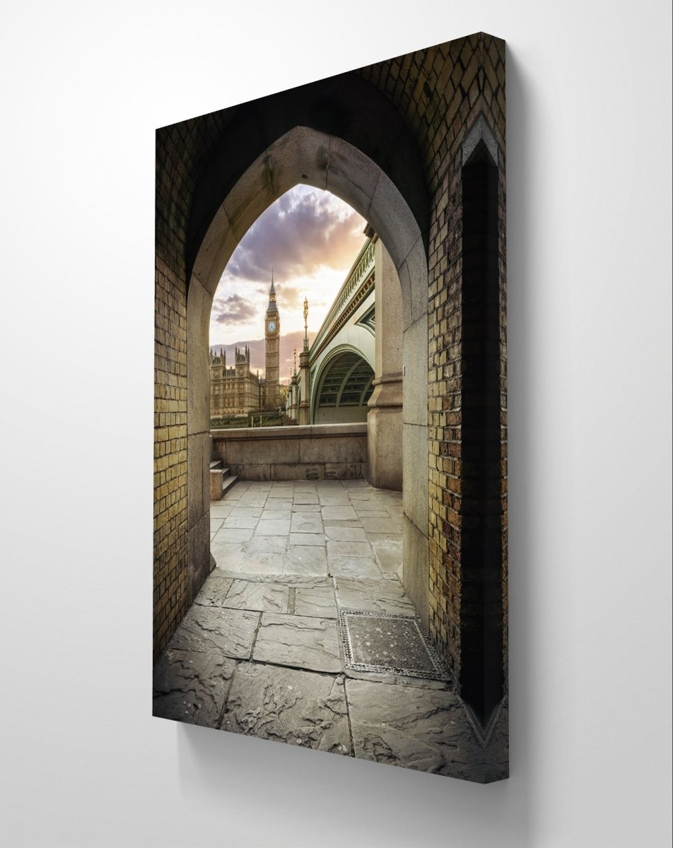 Westminster Tunnel London Big Ben Canvas Print Wall Art Picture - 1X1717421 - Art Fever - Art Fever