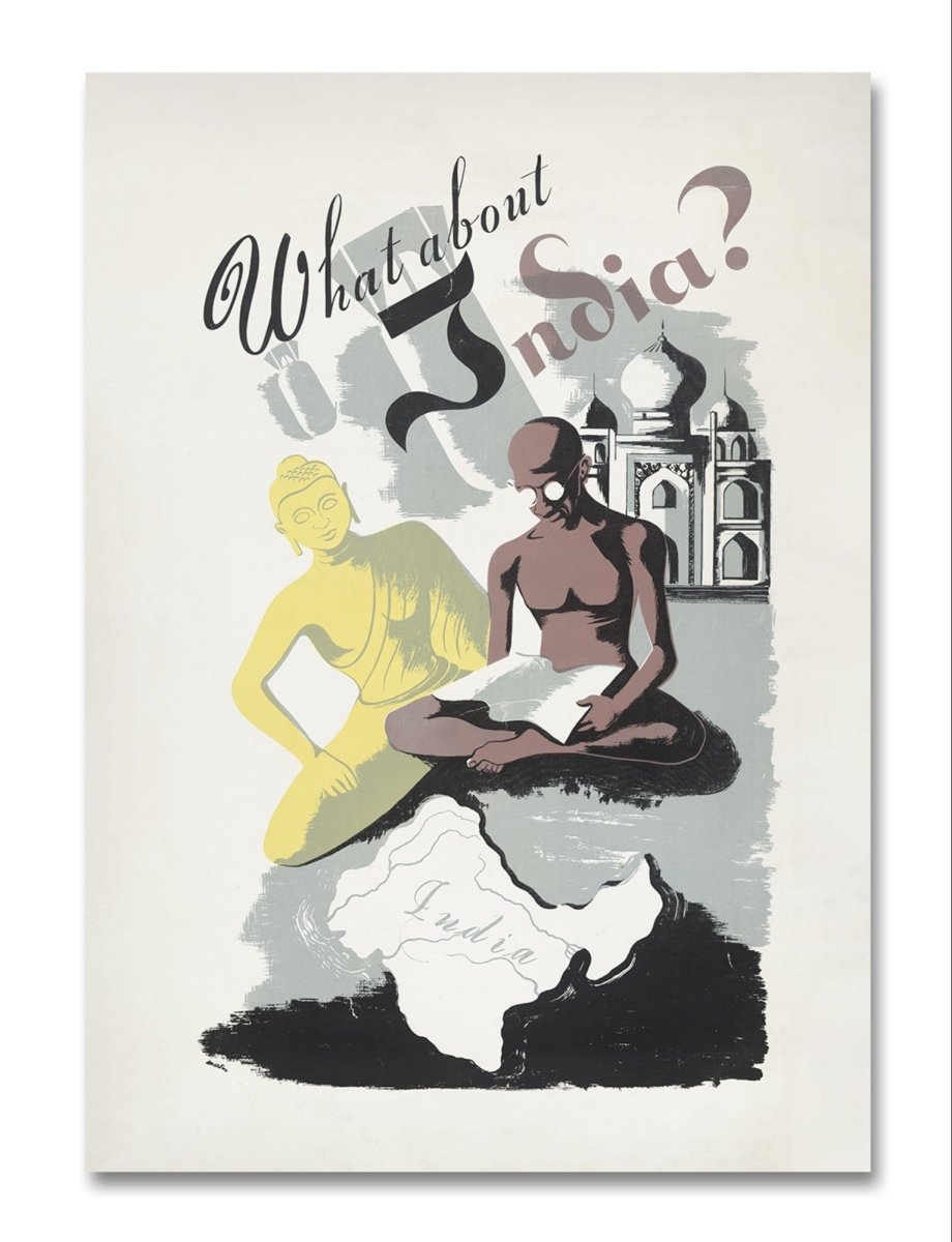 What About India? 🇮🇳 Vintage Travel Poster Canvas Print Picture Wall Art - 1X2565630 - Art Fever - Art Fever