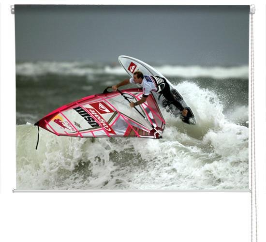 Windsurfer mid-wave Printed Picture Photo Roller Blind - RB305 - Art Fever - Art Fever