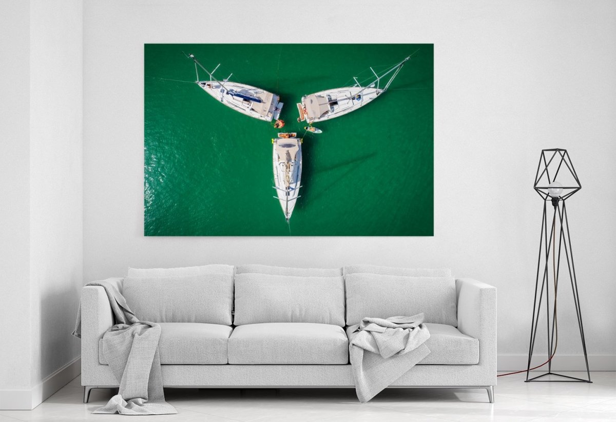 Yacht Triangle Canvas Print Wall Art - 1X2069344 - Art Fever - Art Fever