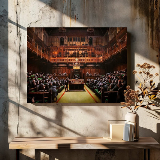🐒 Image of the Week: Banksy's Devolved Parliament - Art Fever