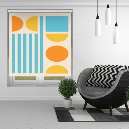 Colorful Geometric Balance Printed Roller Blind - 1X2499930