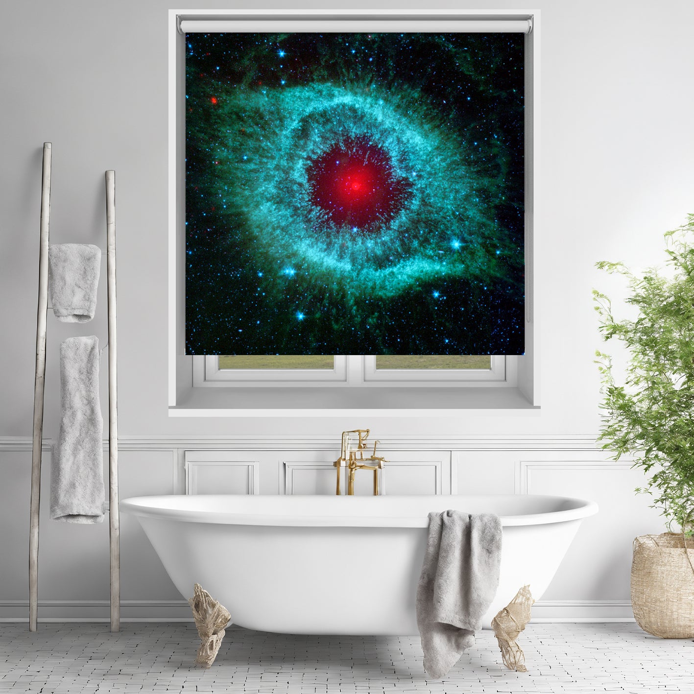 Red Eye of a Nebula By NASA Hubble Telescope Printed Picture Photo Roller Blind - RB1394