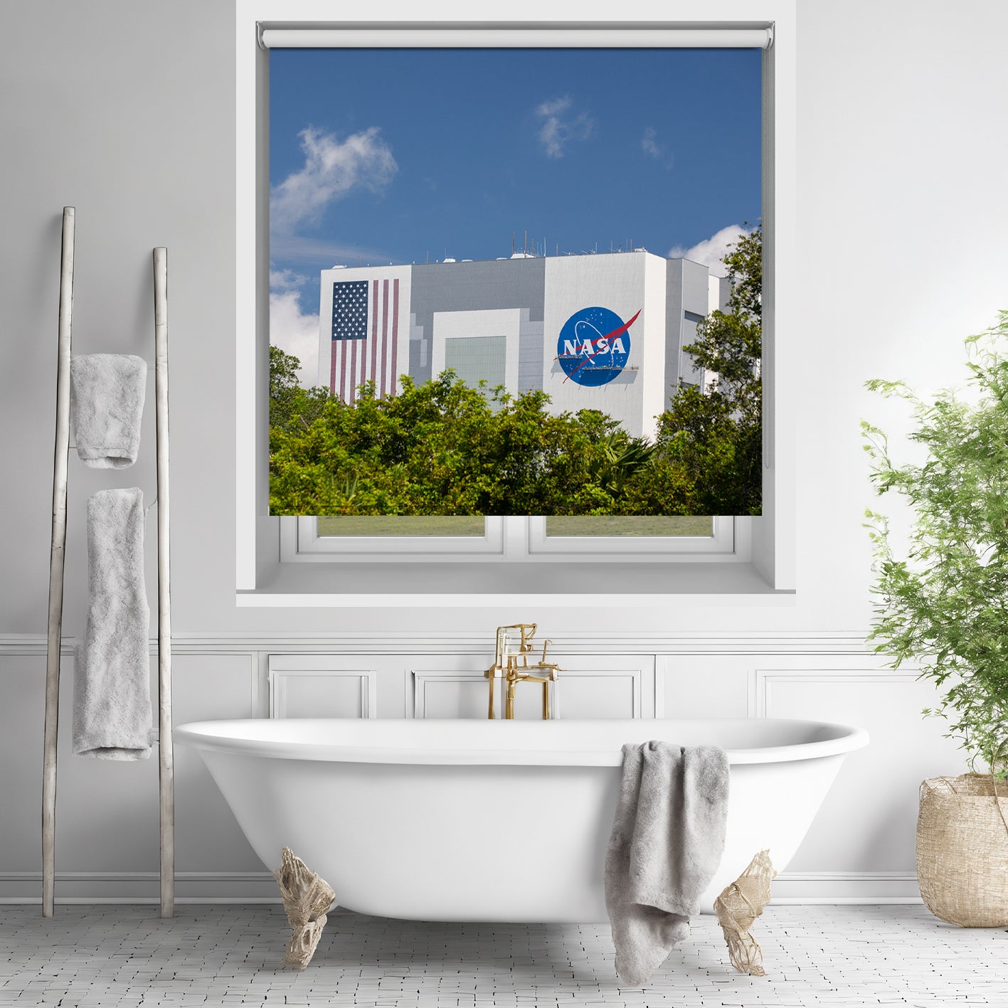 NASA headquarters Printed Picture Photo Roller Blind - RB1396