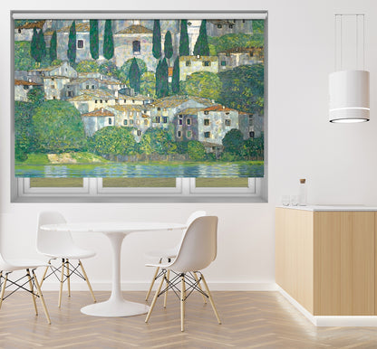 Gustav Klimt's Kirche in Cassone Printed Photo Roller Blind - RB1248
