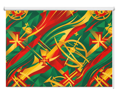 Navigators' Spirit Geometric Portugal Printed Roller Blind - RB1467 🇵🇹