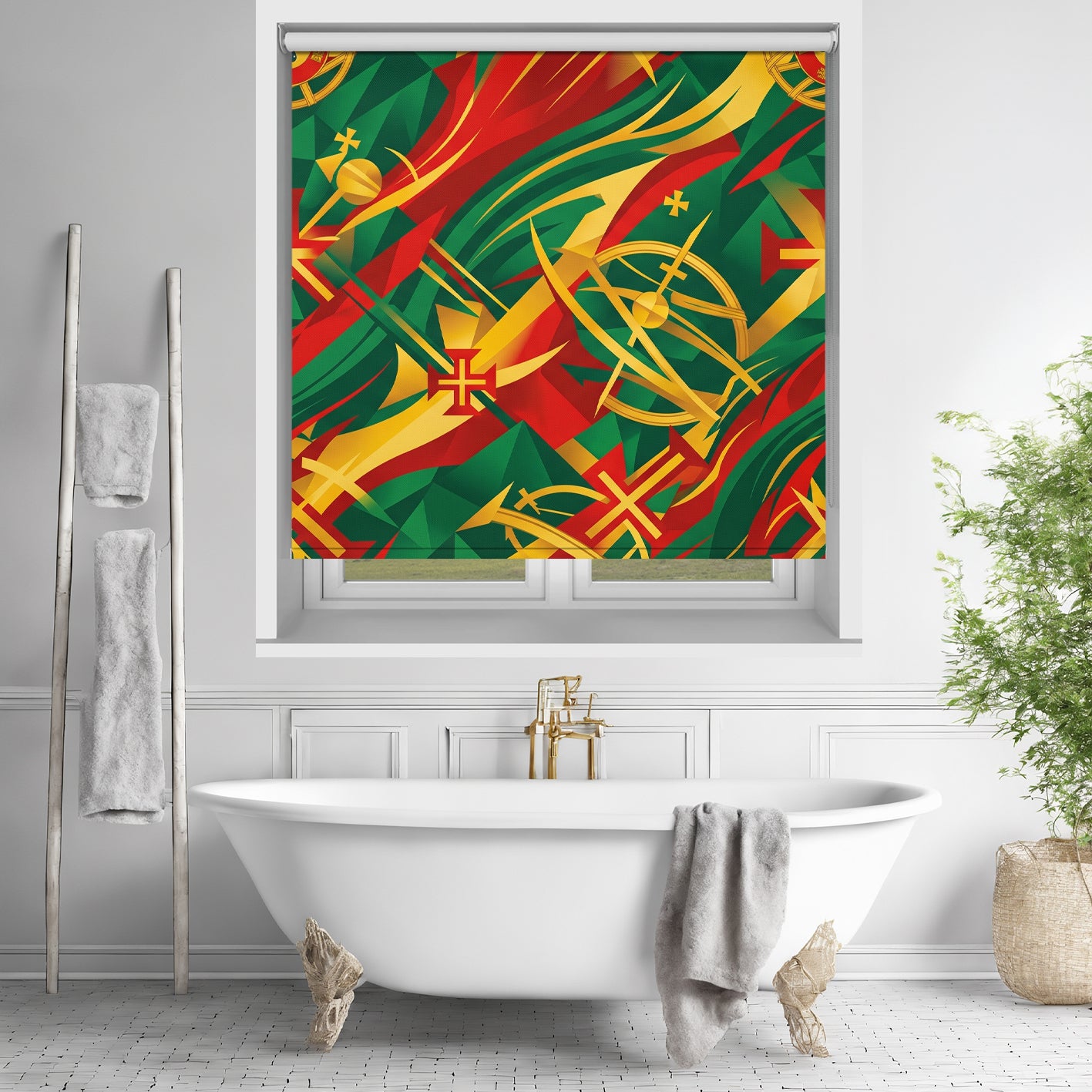 Navigators' Spirit Geometric Portugal Printed Roller Blind - RB1467 🇵🇹