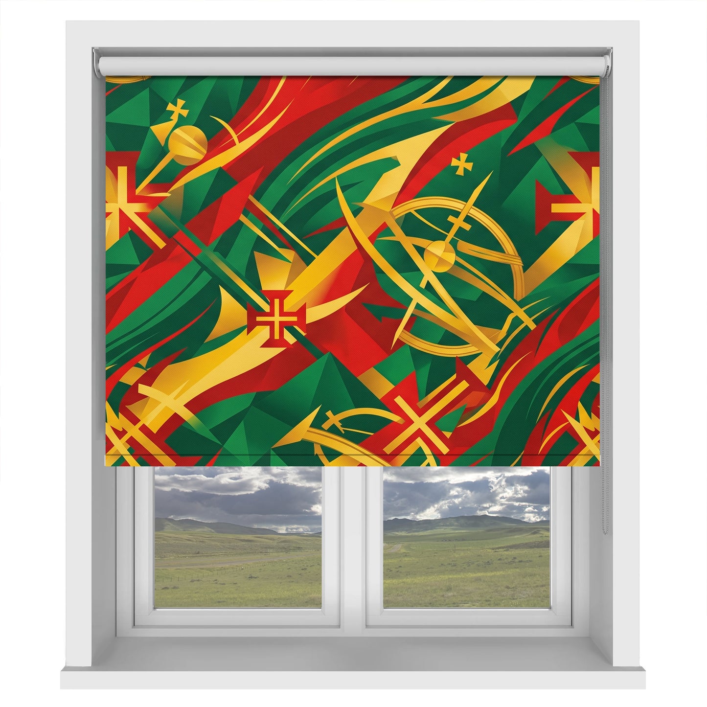 Navigators' Spirit Geometric Portugal Printed Roller Blind - RB1467 🇵🇹