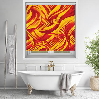 La Furia Roja Modern Abstract Spain Printed Roller Blind - RB1468 🇪🇸