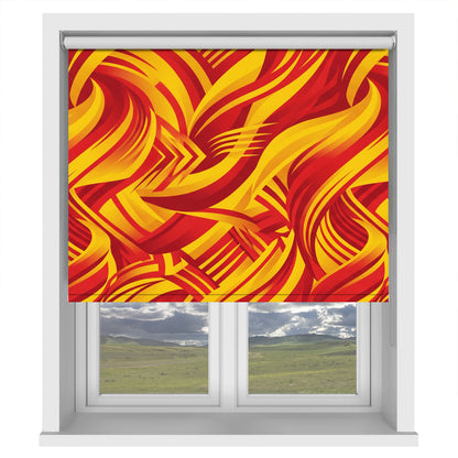 La Furia Roja Modern Abstract Spain Printed Roller Blind - RB1468 🇪🇸