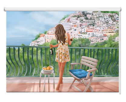 Italian Lemon Balcony Printed Roller Blind - 1X13194658