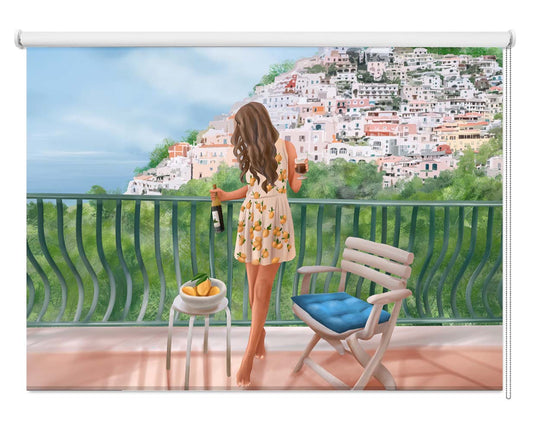 Italian Lemon Balcony Printed Roller Blind - 1X13194658