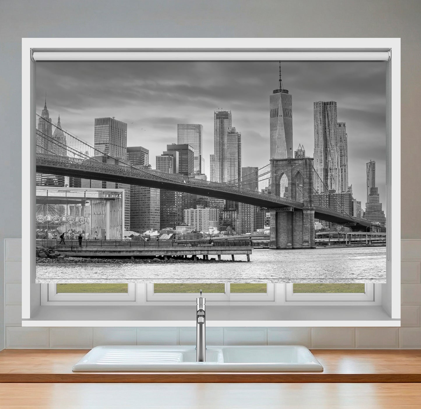 New York City Scene Image Printed Roller Blind - RB823