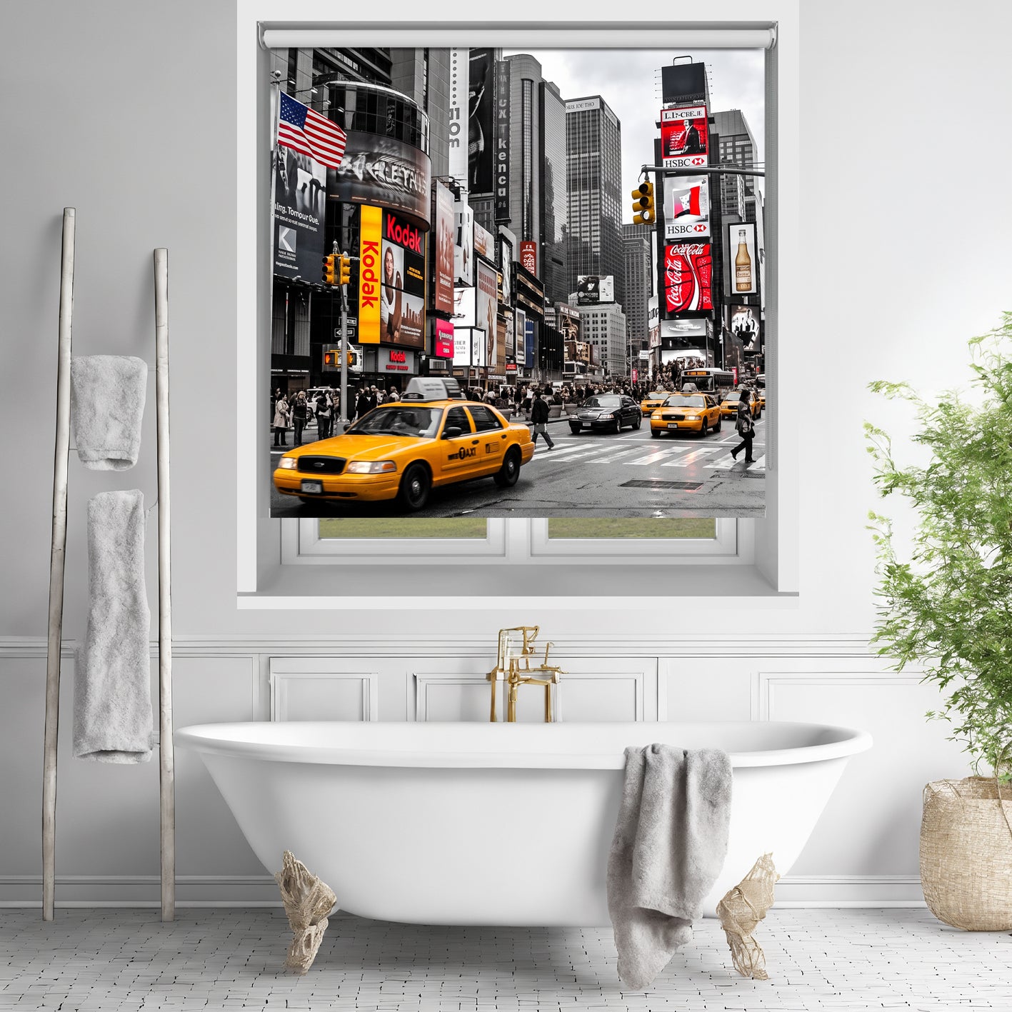 New York City Times Square Printed Picture Photo Roller Blind - RB685