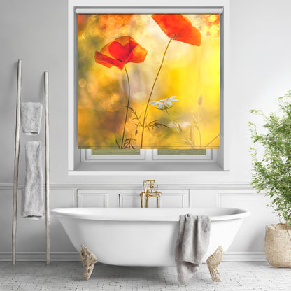 Poppy Floral Art Printed Picture Photo Roller Blind - 1X2622978