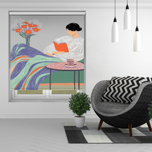 Cozy Reading Moment Printed Roller Blind - 1X3320525