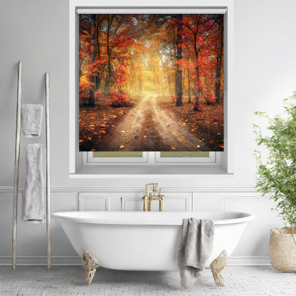 Autumn Fall Scene Image Printed Roller Blind - RB833