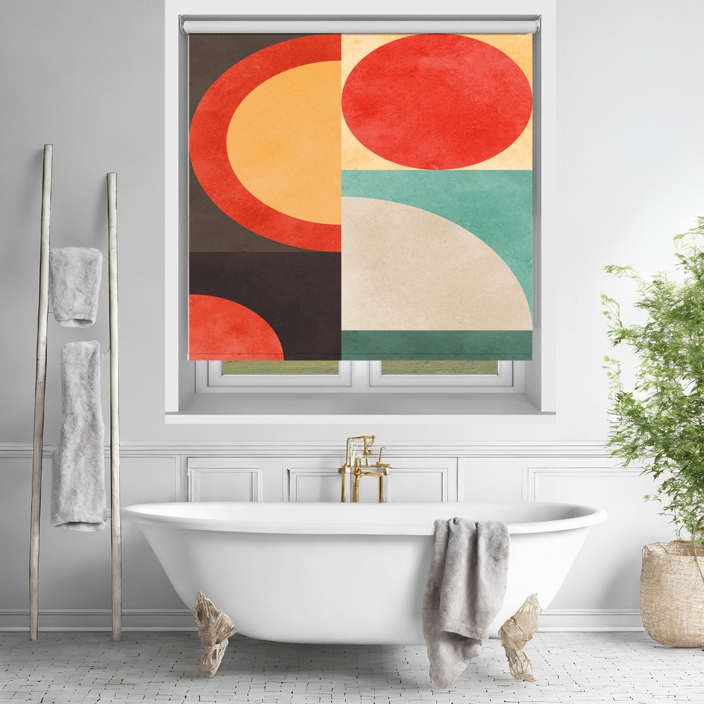 Colourful Geometric Shapes Printed Roller Blind - 1X2889975