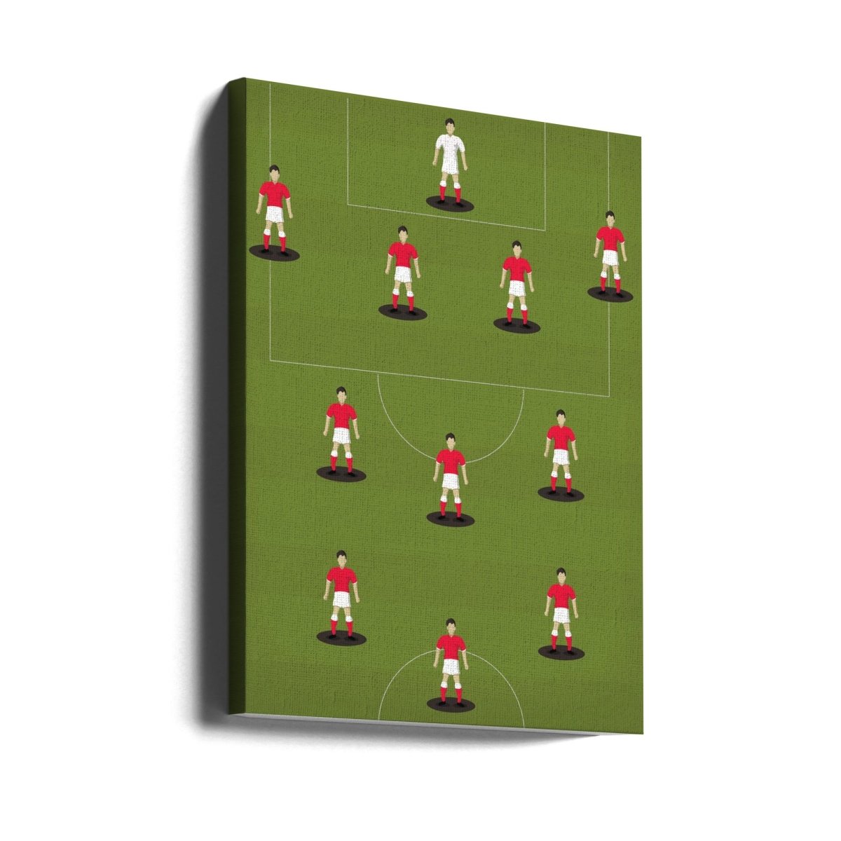 4 - 3 - 3 Football Team Canvas Print Wall Art 1X3067855 - ART FEVER - Art Fever