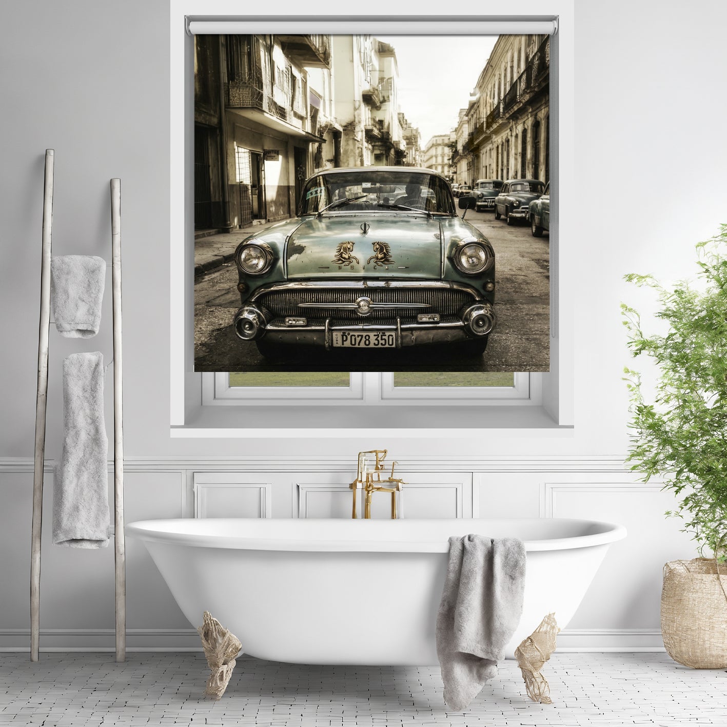 Old Havana Street Printed Picture Photo Roller Blind- RB1440