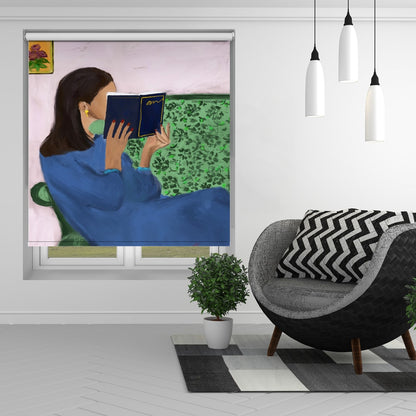 Quiet Reading Moment Printed Roller Blind - 1X3576284