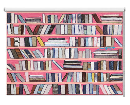Colourful Book Shelves Printed Roller Blind - 1X2775765