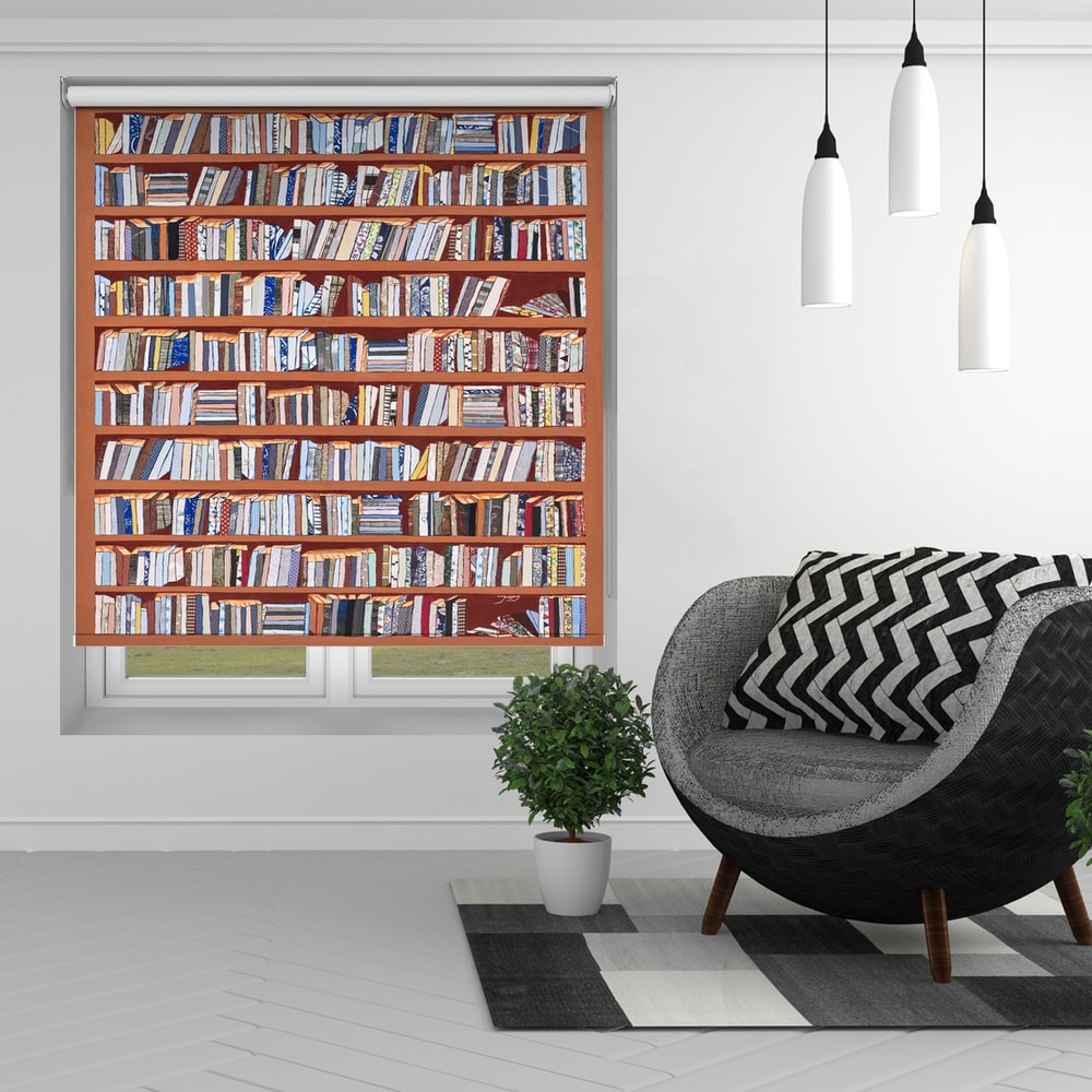 Eclectic Book Spines Printed Roller Blind - 1X2779523