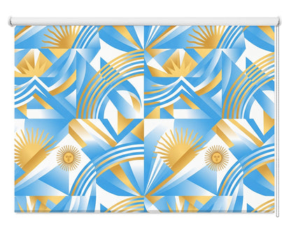Sol de Mayo Argentina Wave Printed Roller Blind - RB1460 AR