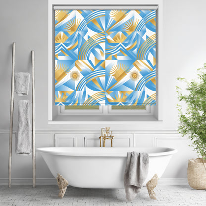 Sol de Mayo Argentina Wave Printed Roller Blind - RB1460 AR