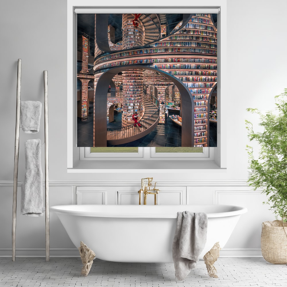 Grand Spiral Bookstore Printed Roller Blind - 1X3451082