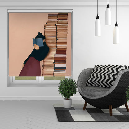 Quiet Reading Moment Printed Roller Blind - 1X3435226