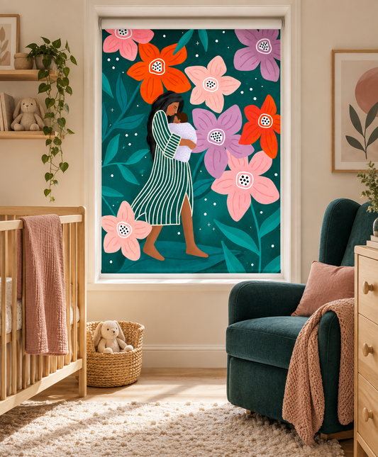 Maternal Garden Stroll Printed Roller Blind - 1X2959931
