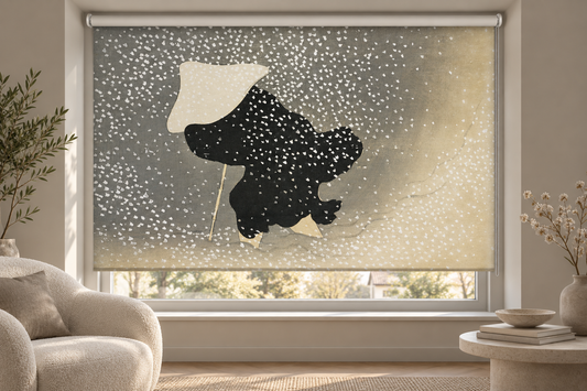 Snow from Momoyogusa by Kamisaka Sekka Printed Picture Roller Blind - RB1493