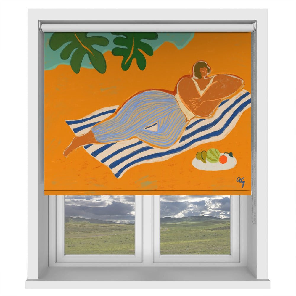 A Day at the Beach Printed Picture Photo Roller Blind - 1X3188936 - Art Fever - Art Fever