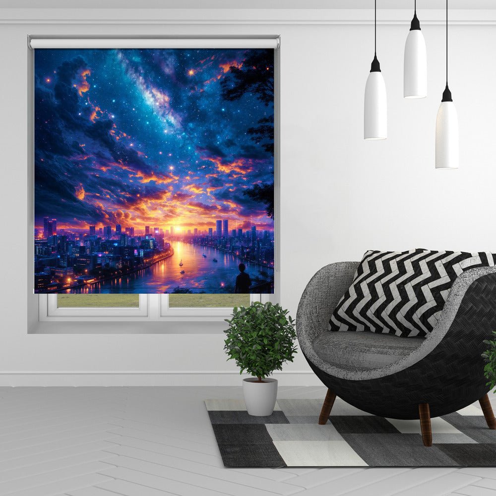 A new horizon Printed Picture Photo Roller Blind - 1X3007936 - Art Fever - Art Fever