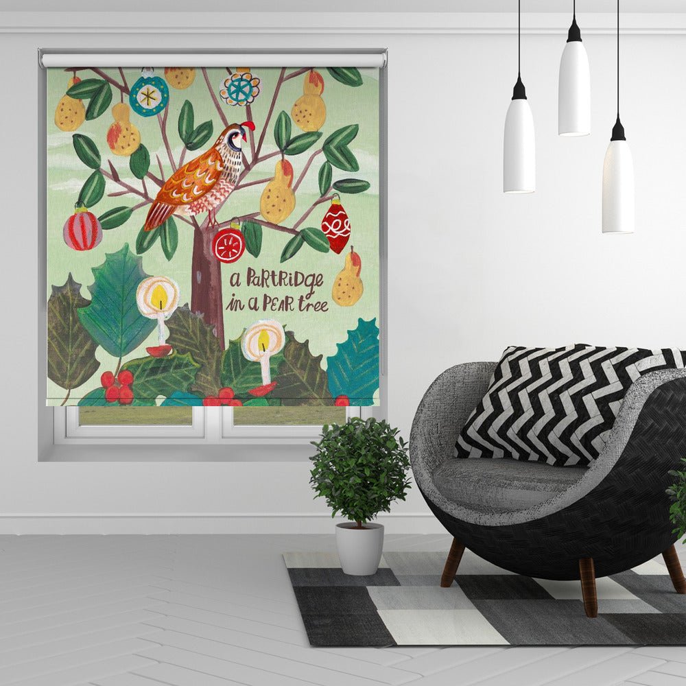 A Partridge in a Pear tree Printed Picture Photo Roller Blind - 1X2664182 - Art Fever - Art Fever