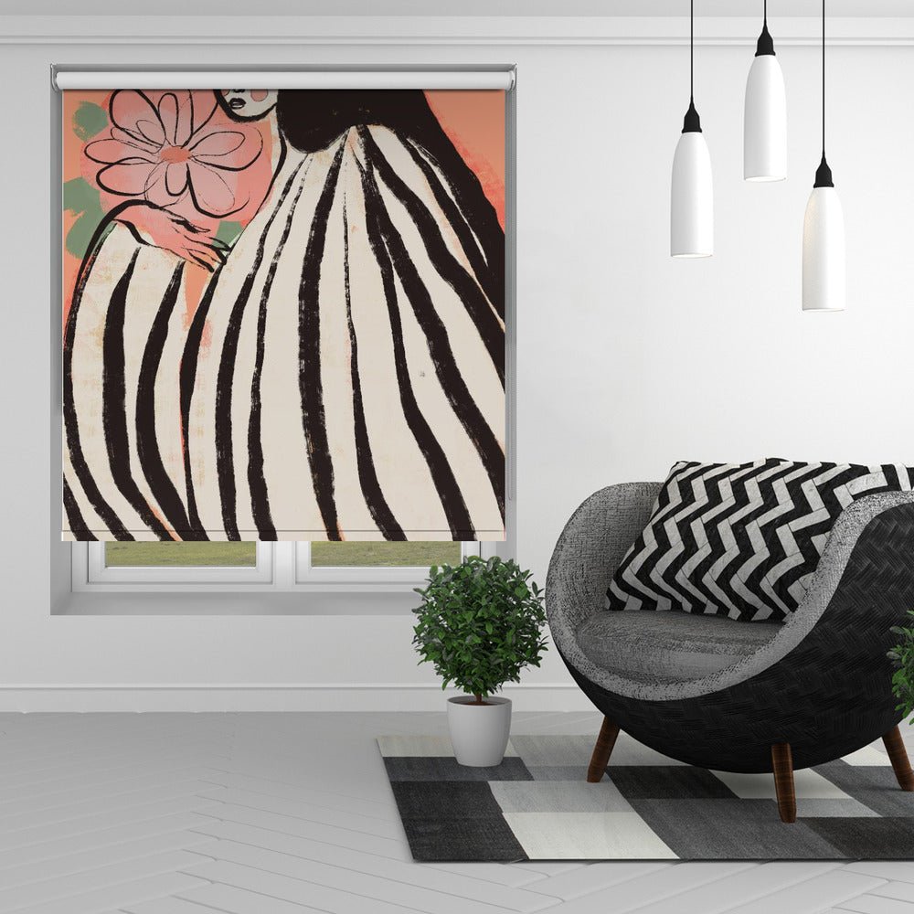 A Silent Moment (Peach) Printed Picture Photo Roller Blind - 1X2699344 - Art Fever - Art Fever