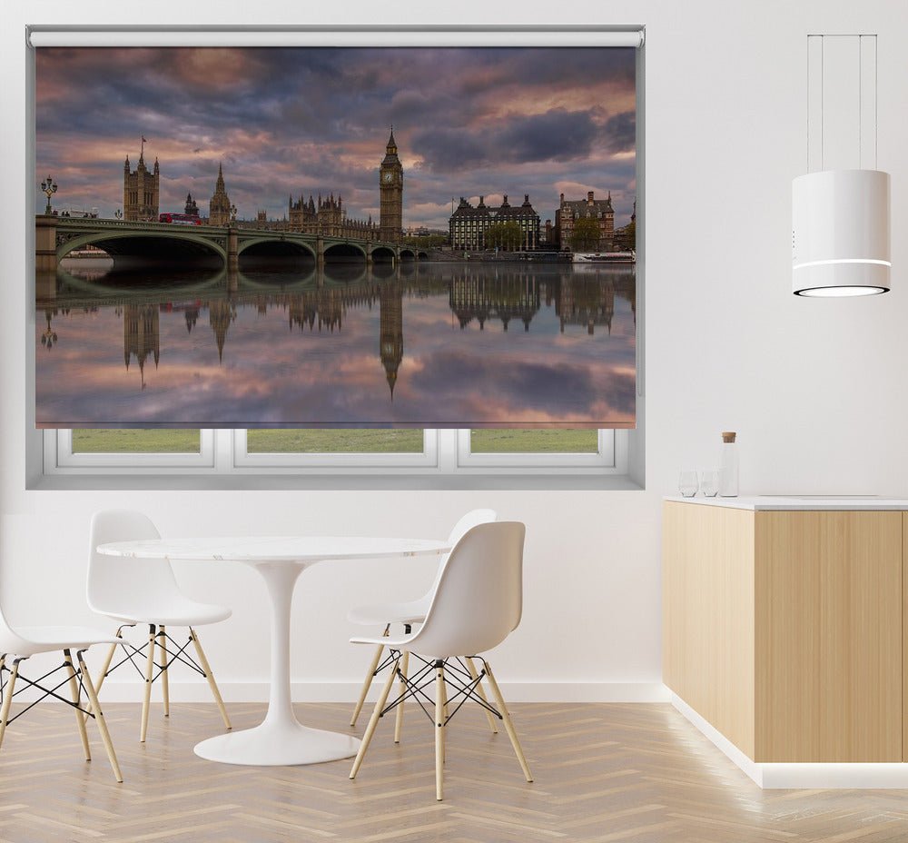 A Sunset To Remember - London Westminster Printed Picture Photo Roller Blind - 1X1167979 - Art Fever - Art Fever