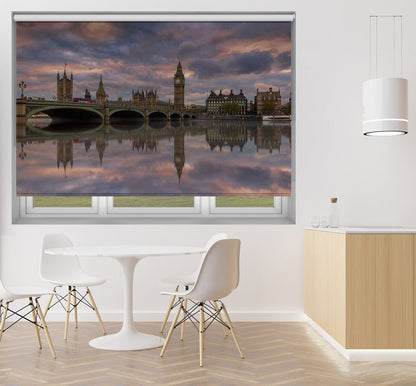 A Sunset To Remember - London Westminster Printed Picture Photo Roller Blind - 1X1167979 - Art Fever - Art Fever