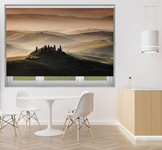 A Tuscan Country Landscape Printed Picture Photo Roller Blind - 1X639994 - Art Fever - Art Fever