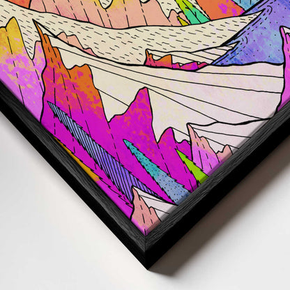 A vibrant night Canvas Print Wall Art 1X3322302 - ART FEVER - Art Fever