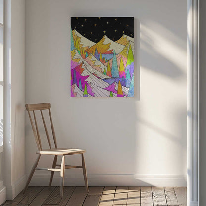 A vibrant night Canvas Print Wall Art 1X3322302 - ART FEVER - Art Fever