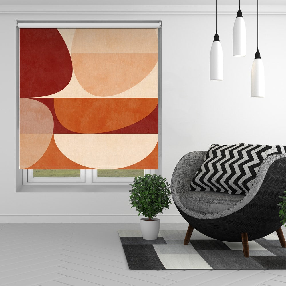 Autumn Mid Century Earthy 2 Printed Roller Blind - 1X2910923