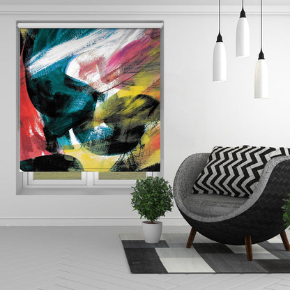 Abstract Artwork Colourful 4 Printed Picture Photo Roller Blind - 1X2899247 - Art Fever - Art Fever