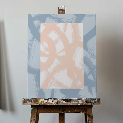 Abstract Brush Strokes 98A Canvas Print Wall Art 1X2711304 - ART FEVER - Art Fever