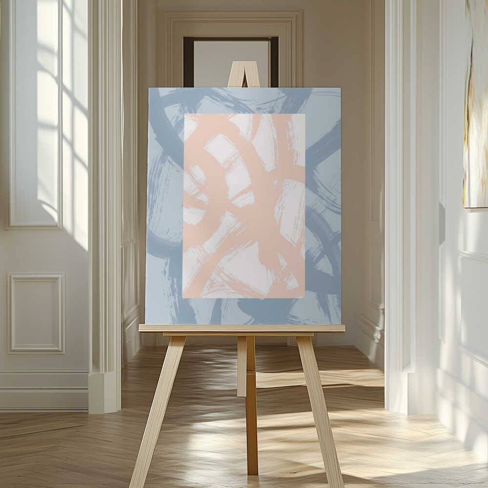 Abstract Brush Strokes 98A Canvas Print Wall Art 1X2711304 - ART FEVER - Art Fever