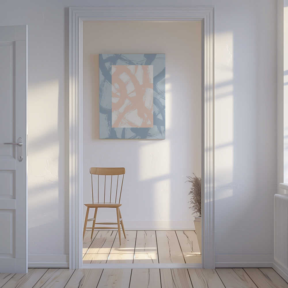 Abstract Brush Strokes 98A Canvas Print Wall Art 1X2711304 - ART FEVER - Art Fever