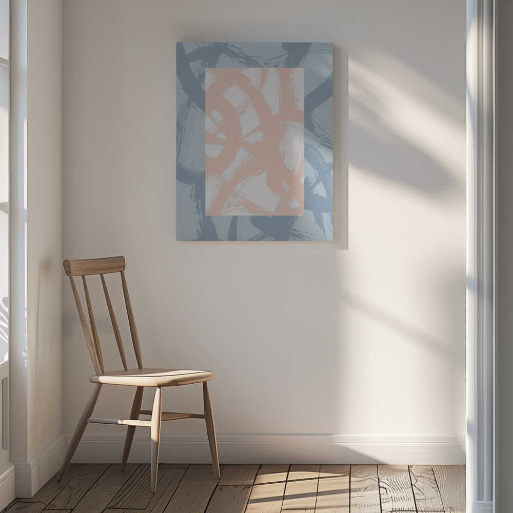 Abstract Brush Strokes 98A Canvas Print Wall Art 1X2711304 - ART FEVER - Art Fever