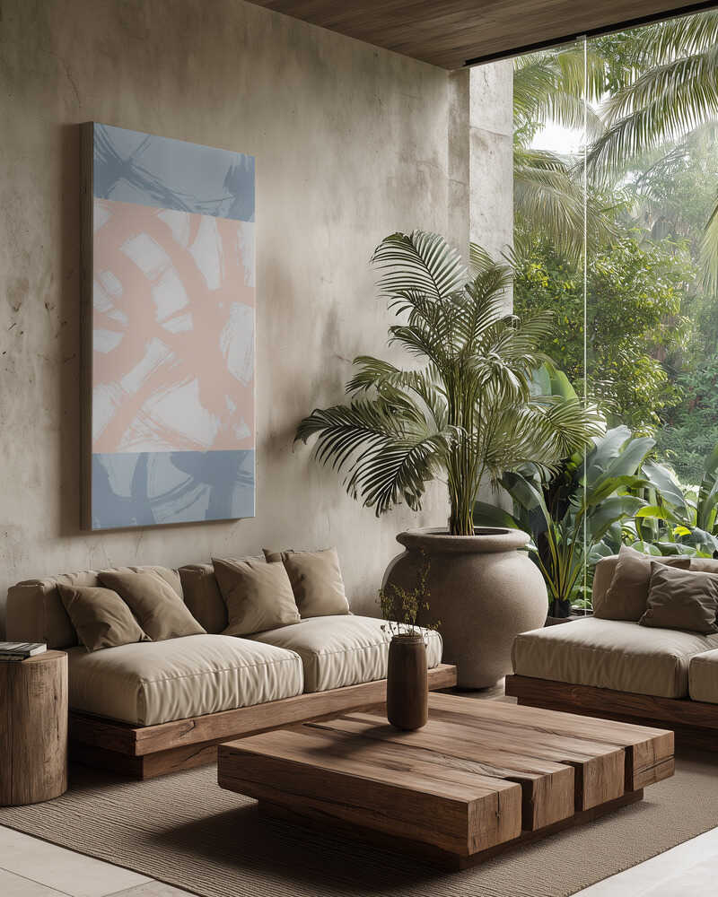 Abstract Brush Strokes 98A Canvas Print Wall Art 1X2711304 - ART FEVER - Art Fever