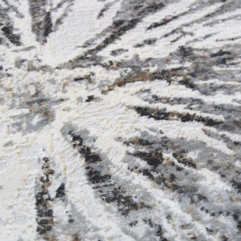 Abstract Burst Grey Rug | D149A - The Rugs - Art Fever